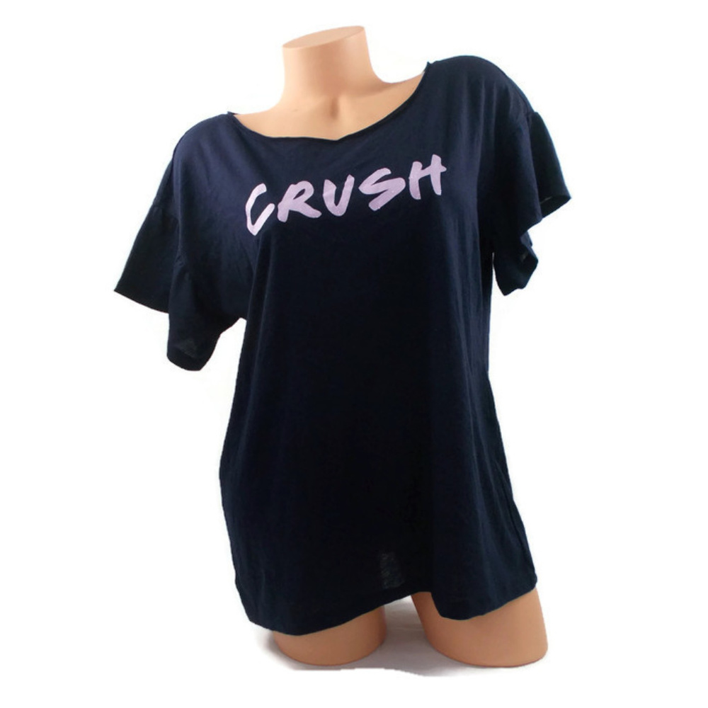 VS Sleep Shirt Dark Blue CRUSH Short Sleeve Large